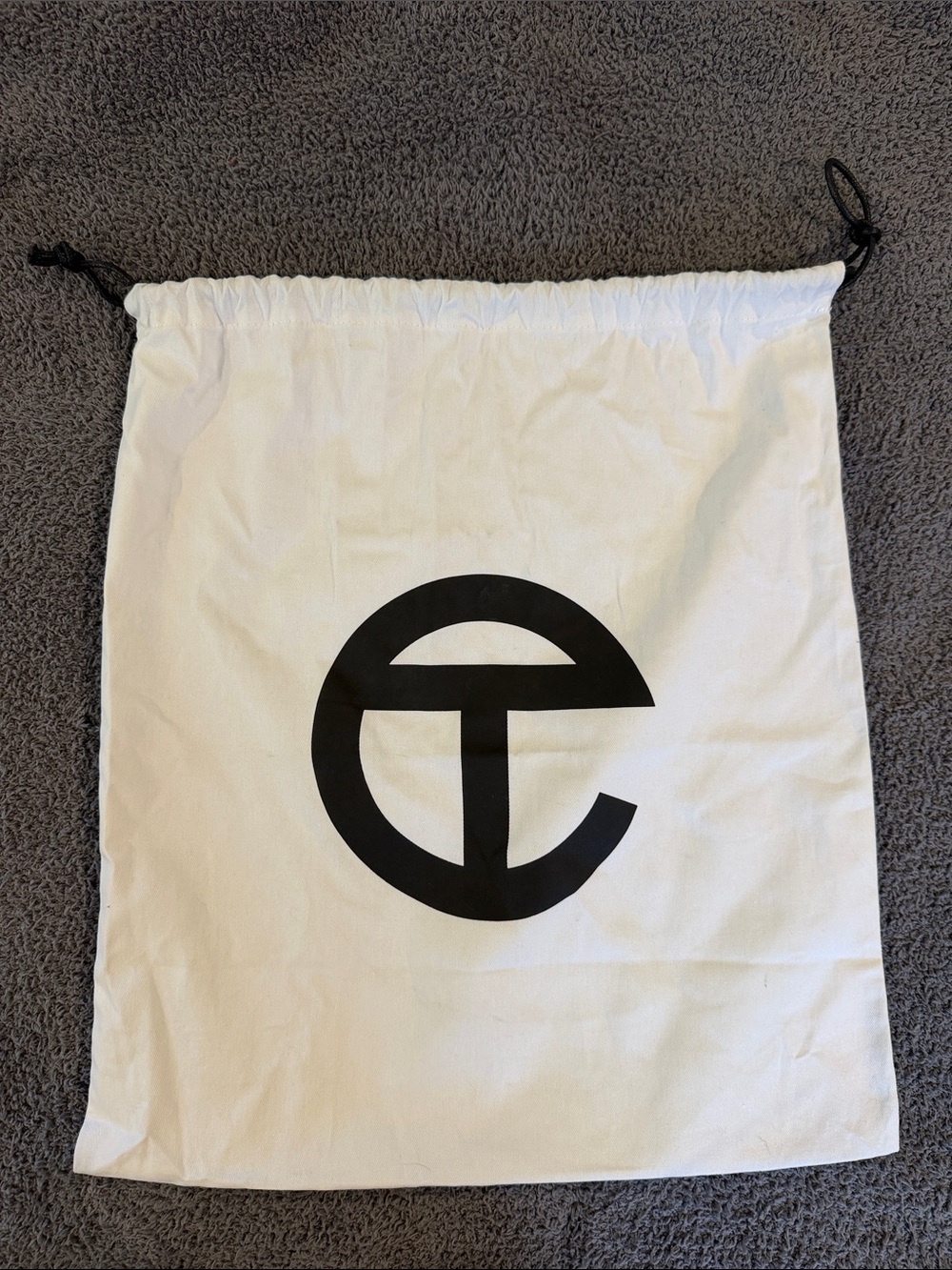 Telfar Large White Drawstring Dust Bag